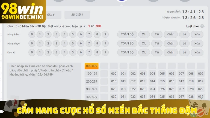Cẩm nang cược xổ số miền Bắc thắng đậm