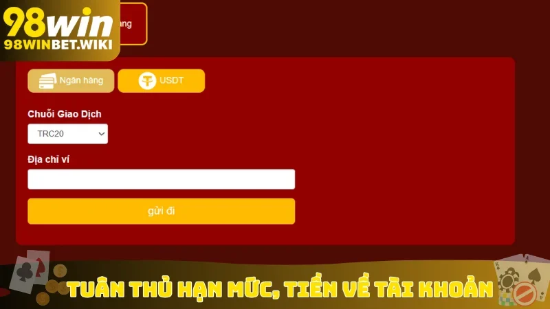 Tuân thủ hạn mức, tiền về tài khoản